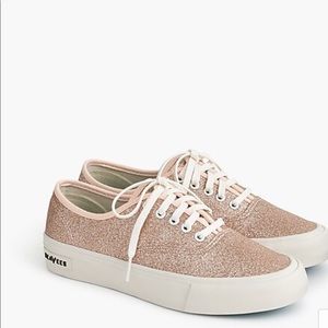 J. Crew SeaVees Legend Glitter Sneakers